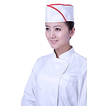 백 적 띠 망사 헬로모자
