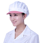 적체크 여성 반망사 모자