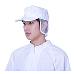 백색 귀망사 남성 모자