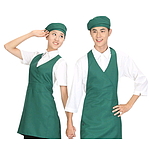 청녹 미니 조끼 앞치마