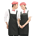 검정 H형 앞치마