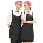 검정 X 앞치마
