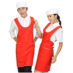 적색 X 바이어스 앞치마