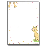 다용도 디자인지 (고양이/A4)