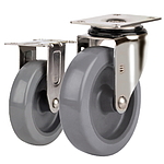 4인치 내부식용 캐스터 (TP5100/Plate/PLY Wheel)