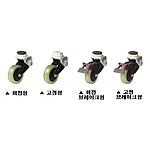 4인치 충격흡수식 캐스터 원형 (GDS-WEU Series/LUD Wheel)