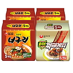 얼큰한 너구리+짜파게티