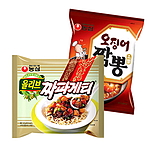 오빠게티 세트(오징어짬뽕+짜파게티)
