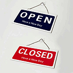 양면알림판 (OPEN/CLOSED)