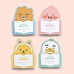 리틀프렌즈 형태 점착 메모지