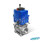 2WAY 전동 스텐316 볼밸브 3PC (나사타입, AC220V)