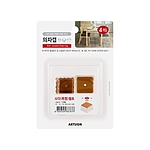 긁힘방지 펠트 투명 의자캡 (사각)