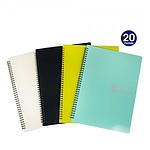 컬러 PP 스프링 클리어 화일 (20P)