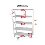 조립식 경량랙 4칸5단 (독립형)