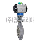 실린더 버터플라이밸브 (더블/닥타일/스팀,고온용)