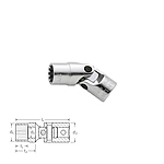 1/4인치 스플라인 유니버셜 조인트 소켓 (STW-402ASP)