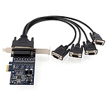 4포트 PCI-Express 시리얼카드 케이블 (SUNIX IPC-E3204S-B)