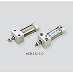 앞면 부착형 실린더 (튜브내경 32mm, 선단너트 1개, 행정거리 25~300mm)