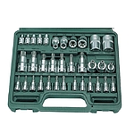 1/4&3/8&1/2인치 6각 별소켓&별비트 소켓 세트 (9634T)