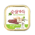 강아지 캔 간식 (허브 소고기와 닭고기 순살 100g)