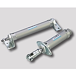 푸트형 실린더 (에어쿠션형, 단동전진, 내경 32mm, 2산 너클조인트, 행정 25~200mm)