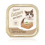 고양이 캔 (영양간식 사각고등어&닭가슴살 100g)