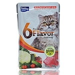 고양이 파우치 (6flavor 참치 야채 수프 파우치 50g)