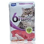 고양이 파우치 (6flavor 치킨 참치 수프 파우치 50g)