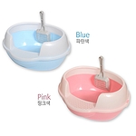 고양이 평판 화장실 (미어캣 라운드)