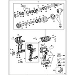 충전 함마 드릴 부품 (DCD796)