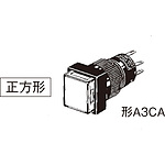 푸시 버튼 스위치 (사각) (비 조광) (둥근 몸통형 Ø12) A3C