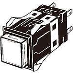 조광 누름 버튼 스위치 (사각) (LED) (각동形) A3S