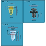 고정핀 (F-XFL12, XFL30, XFL35 쉐보레)