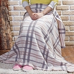 포근이 체크 항공담요