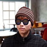 스트라이프 비니 모자