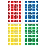 숫자레터링 라벨 (사각)