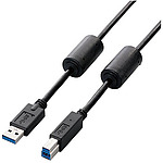 USB3.0 케이블 A-B 타입 페라이트 코어 블랙