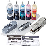 리필 잉크 Canon 대응 BCI-350351 / 5 색 세트 (5 회분) / 리셋 포함
