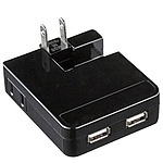 USB 충전 탭 형식 AC 어댑터(출력 2.1A * 2 포트)