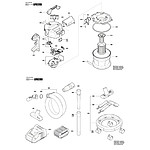 충전 진공 청소기 부품 (GAS 18V-10L)