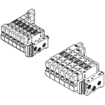 5포트 베이스배관 매니폴드블록 (MKV300B Series, D-SUB 집중배선)
