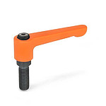 Flat adjustable hand levers (GN 302)