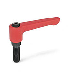 Flat adjustable hand levers (GN 302)