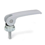 Clamping levers with eccentrical cam with threaded stud (GN 927)
