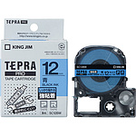 TEPRA PRO 테이프 강 점착 라벨 (파랑 검은문자)