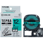 TEPRA PRO 테이프 강 점착 라벨 (녹색 검은문자)