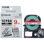 TEPRA PRO 테이프 강 점착 라벨 (흰색에 빨간색 문자)