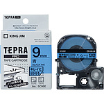 TEPRA PRO 테이프 깨끗하게 벗겨지는 라벨 (파랑 검은문자)