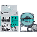 TEPRA PRO 테이프 깨끗하게 벗겨지는 라벨 (녹색 검은문자)