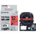 TEPRA PRO 테이프 마그네틱 테이프 (빨강 검은문자)